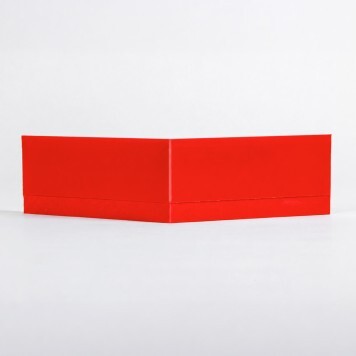 Angle interne pour plinthe Polyéthylène rouge dos