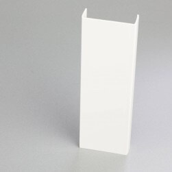 Profilé PVC en U de 60 mm blanc pour chants de panneaux et cloisons