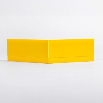 Angle interne pour plinthe Polyéthylène jaune dos