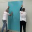 Plaque PVC bleu paon 2.5 mm satinee pour renover vos murs rigide