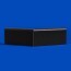 Angle externe pour Plinthe Polyéthylène noire face a
