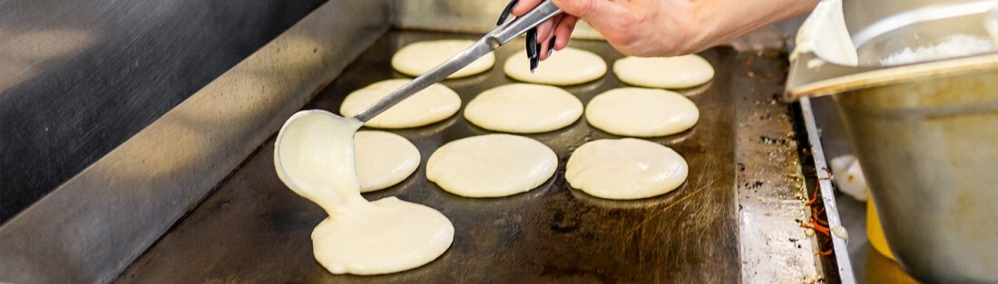 cuisson pancake à la plancha