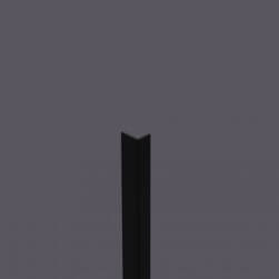 Cornière inégale - profil en L asymétrique PVC longueur 2,6m finition blanc  30 x 50mm