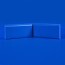 Angle interne pour lisse de protection murale Polyéthylène Bleue face
