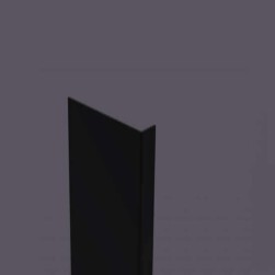Cornière PVC 115 x 25mm Noire - épaisseur 2.5 mm longueur 3 m