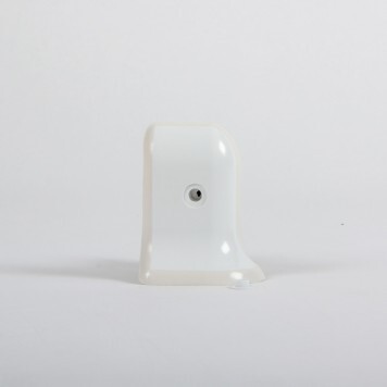 Embout droit blanc pour plinthe PVC sans bouchon
