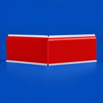 Angle interne pour plinthe Polyéthylène rouge face