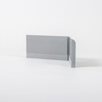 Angle externe pour Plinthe Polyéthylène grise tranche