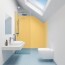 Panneau mural décoratif intérieur PVC Satiné Jaune "Honeydew" Altro Whiterock Satins pour salle de bains 2