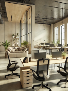 open space grande hauteur sous plafond