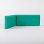 Angle interne pour lisse de protection murale Polyéthylène verte tranche a