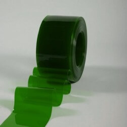 Rouleau 50m  lanière PVC Standard vert transparent 200mm x 2mm