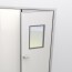 Mise en situation oculus rectangulaire 600 x 400 mm intégré à une Porte