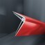 Baguette d'angle externe (sortant) PVC rouge moulin rouge 40 mm x 40 mm en 2 parties ALTRO pour panneaux muraux épaisseur 2,5 mm