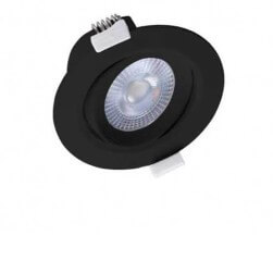 Spot LED SMD orientable noir - 5W - 380lm - 4000K - IP20