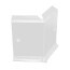 Angle interne pour plinthe Polyéthylène blanche avec découpe pour U de sol