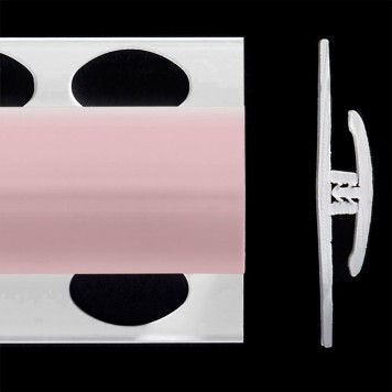 Profilé de jonction rose blush 2 parties pour panneaux muraux ALTRO de 2,5 mm d'épaisseur