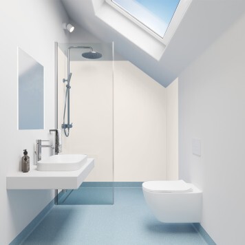 Panneau mural décoratif intérieur PVC Satiné Beige Clair "Linen" Altro Whiterock Satins pour salle de bain 2