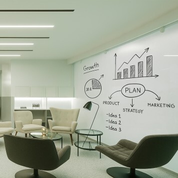 Panneau mural whiteboard tableau blanc effaçable à sec brainstorming