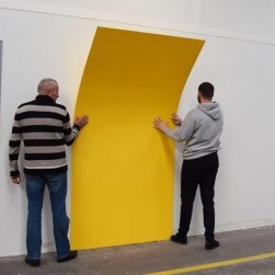 Plaque PVC jaune 3 mm rigide et brillante pour rénover vos murs