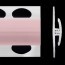 Profilé de jonction rose blush 2 parties pour panneaux muraux ALTRO de 2,5 mm d'épaisseur