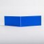 Angle interne pour lisse de protection murale Polyéthylène Bleue dos