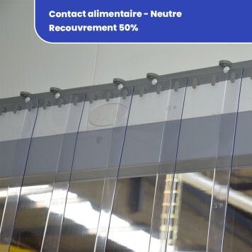 rideau contact alimentaire recouvrement 50% 2
