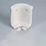 Angle interne blanc pour plinthe PVC à lèvres souples avec bouchons