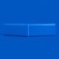 Angle externe pour lisse de protection murale Polyéthylène Bleue face