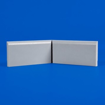 Angle interne pour plinthe Polyéthylène grise face