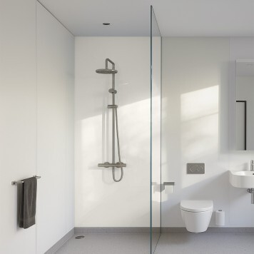 Panneau mural décoratif brillant jaune Altro Whiterock Blanc Eclatant Pure Innocence pour salle de bain