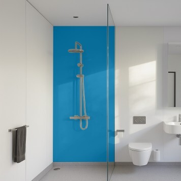 Panneau mural décoratif brillant jaune Altro Whiterock Bleu Profond Night Fall pour salle de bain