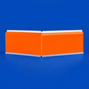 Angle interne pour plinthe Polyéthylène orange face