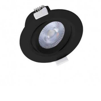 Spot LED SMD orientable noir 5W - 380 lm - 4000 K - IP20