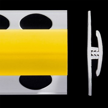 Profilé de jonction jaune brillant 2 parties pour panneaux muraux ALTRO de 2,5 mm d'épaisseur
