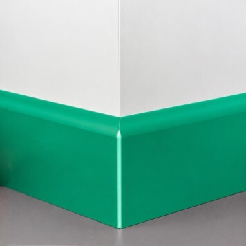 Angle externe pour Plinthe Polyéthylène verte monté