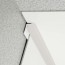 Congé d'angle interne beige gris silk pour plaques PVC épaisseur 2-3 mm en situation