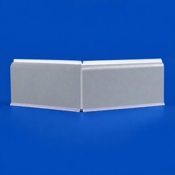 Angle interne pour plinthe Polyéthylène grise face