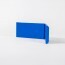 Angle externe pour lisse de protection murale Polyéthylène Bleue tranche