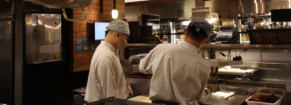 Cuisiniers en service