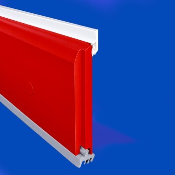 Plinthe à joints souples Polyéthylène rouge tranche a