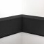 Angle interne pour lisse de protection murale PEHD noire monté