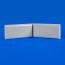 Angle interne pour lisse de protection murale Polyéthylène grise face