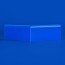 Angle externe pour Plinthe Polyéthylène bleue face a