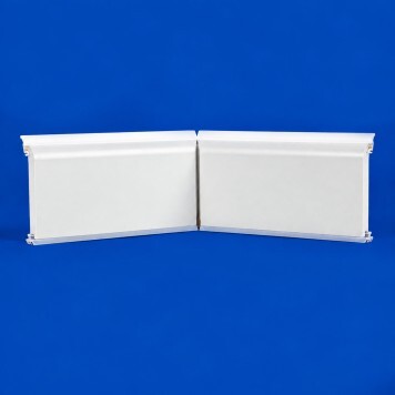 Angle interne pour plinthe Polyéthylène blanche ep 15 mm face