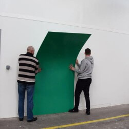 Plaque PVC verte 3 mm rigide et brillante pour rénover vos murs