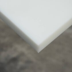 Plaque de découpe Polyéthylène Blanc Alimentaire épaisseur 15 mm