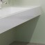 Réalisation parois de douche avec Panneau mural décoratif intérieur PVC Satiné Blanc Vert "Serenity" Altro Whiterock Satins