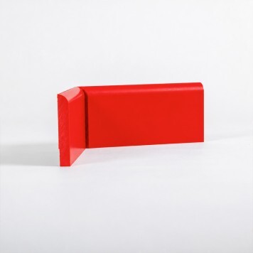 Angle interne pour plinthe Polyéthylène rouge tranche