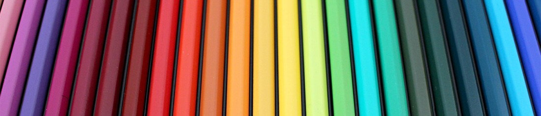 Crayons de couleurs arc en ciel